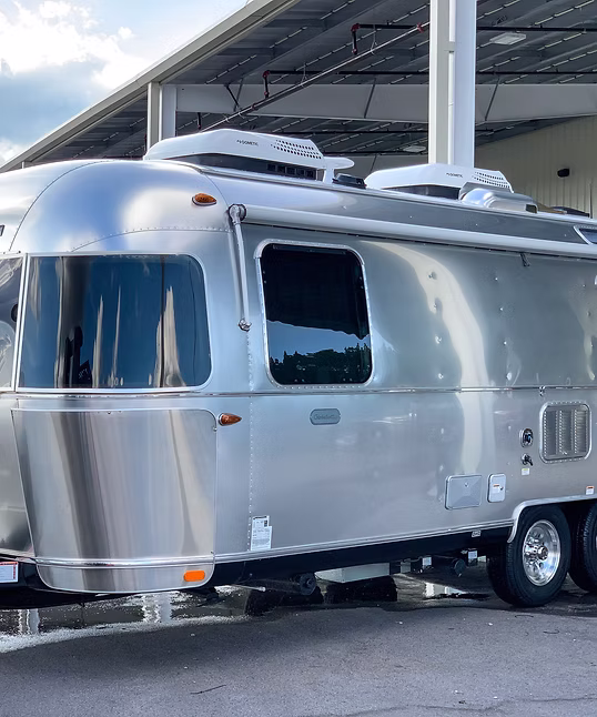 Airstream travel trailer exterior